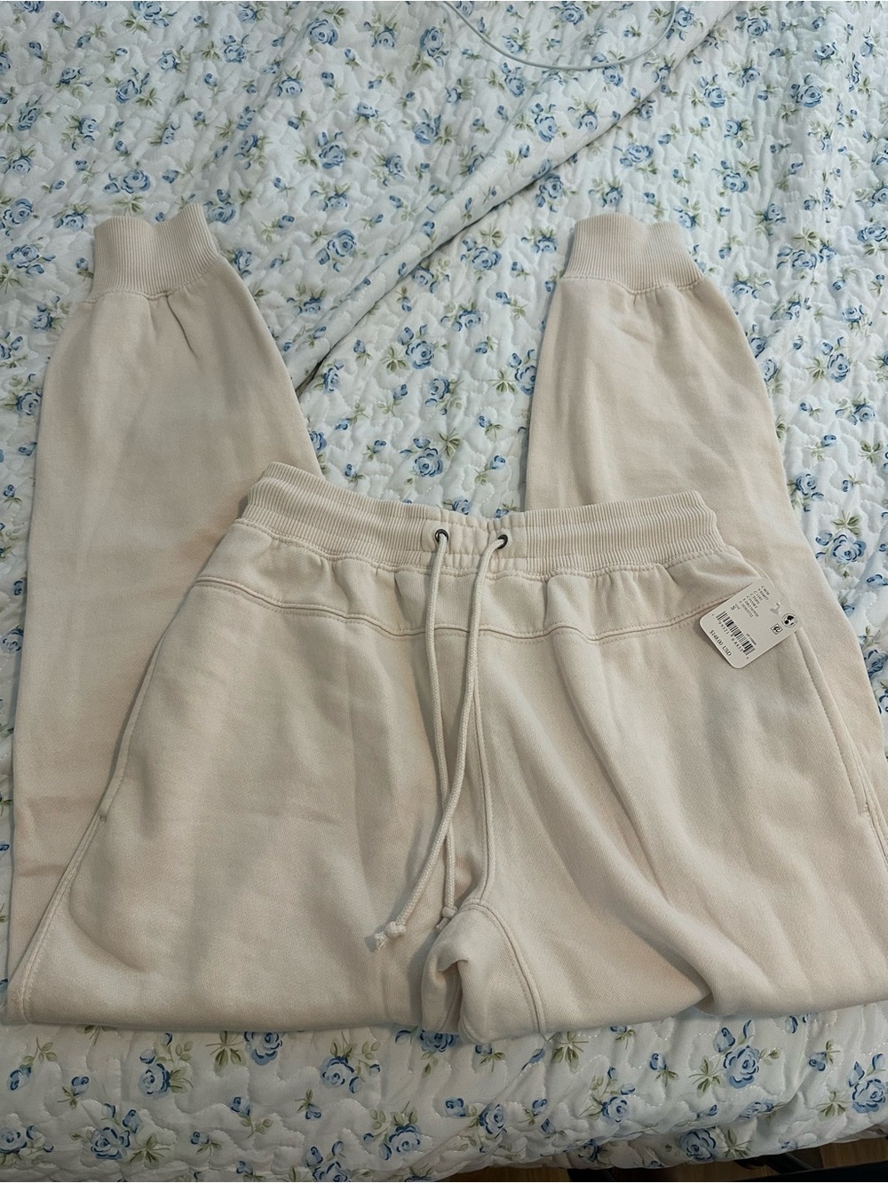 FP Movement by Free People Cream Drawstring Joggers